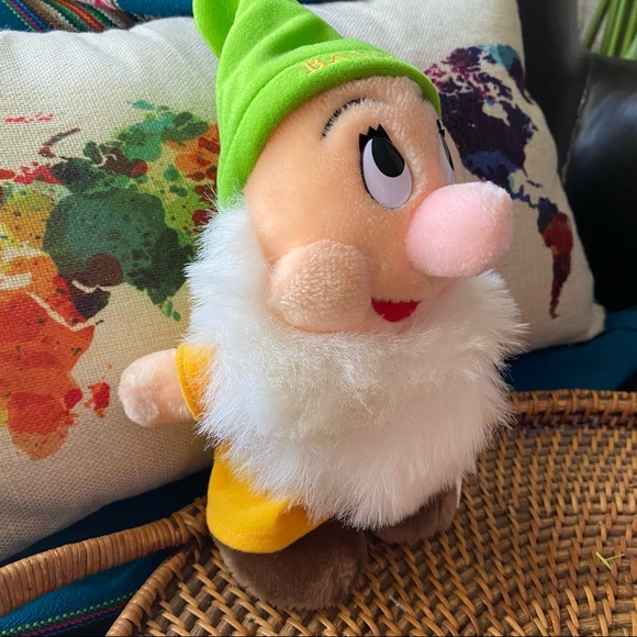 DISNEY Vintage “Bashful” 7 Dwarfs Standing Felt Plush Embroidered Hat - Picture 10 of 12